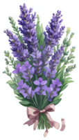 lavanda flor ramalhete grampo arte com ai generativo png