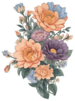 flor ramo de flores clipart ai generativo png