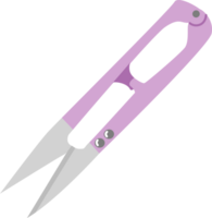 Thread trimming scissors. Needlework sewing tailoring tool png