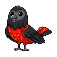 Cute happy pesquet's parrot parrot vector