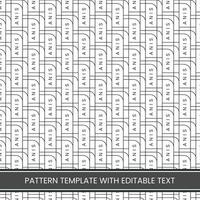 Vector pattern background with text