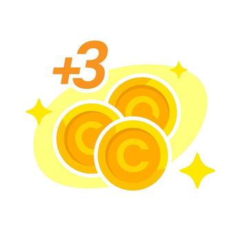 success to collect coin or point concept illustration flat design vector eps10. simple, modern graphic element for landing page, empty state ui, infographic