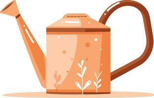 Hand Drawn watering can in flat style vector