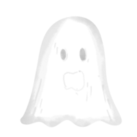 Ghost cartoon drawing for Halloween decor png