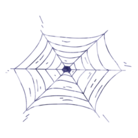 Spider web cartoon painting for decor png