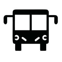 Bus Icon Silhouette vector