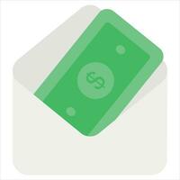 cash envolope flat icon design style vector