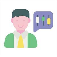 employe growth flat icon design style vector