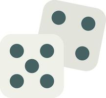 Dice color outline icon design style vector