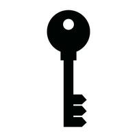 Key Icon Silhouette vector