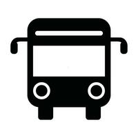 Bus Icon Silhouette vector