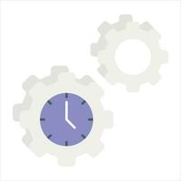 time manager flat icon design style vector