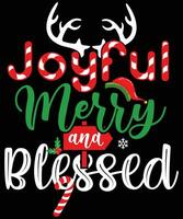 Joyful merry blessed vector