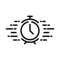 Fast Clock Vector Icon, Fast Service Icon, Quick And Speedy Face Clock, Fast Delivery Sign Vector With Timer, Time Management System, Timely Service, Deadline Concept Business Idea Elements