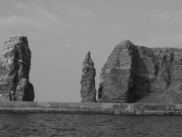 isla de helgoland en el mar del norte foto