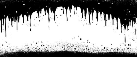 Spray painted graffiti ink splatters, Ink blots. Paint drips background. isolated on White Background. vector illustration