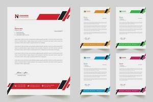 Multipurpose corporate businesses Letterhead template with a4 size vector