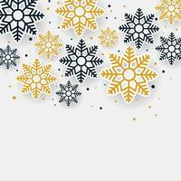 Merry Christmas background with christmas ornaments. vector