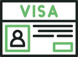 Visa Icon Image. vector