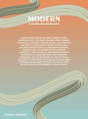 Abstract background with gradient effect. Modern colorful flow poster. Wave Liquid shape.