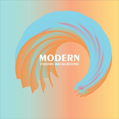 Abstract background with gradient effect. Modern colorful flow poster. Wave Liquid shape.