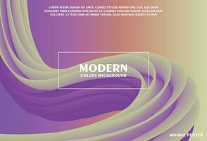 Abstract background with gradient effect. Modern colorful flow poster. Wave Liquid shape. vector