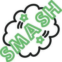 Smash Bubble Icon Image. vector