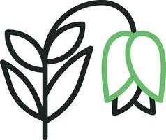 Snowdrop Icon Image. vector