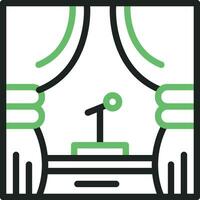 Stage Icon Image. vector