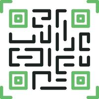 qr código icono imagen. vector