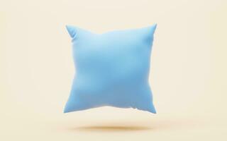 Soft and inflatable throw pillows, 3d rendering. photo