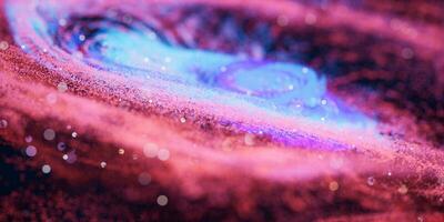 vistoso nebulosa con densidad brillante partículas, 3d representación. foto