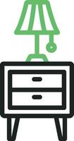 Night Stand Icon Image. vector