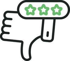 Negative Review Icon Image. vector