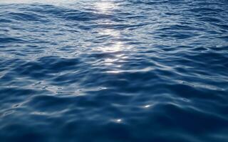 Empty water surface, 3d rendering. photo