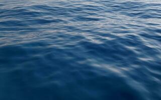 Empty water surface, 3d rendering. photo