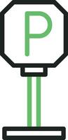 Parking Icon Image. vector