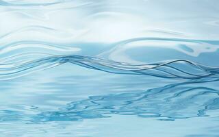 Flowing transparent cloth on water surface, 3d rendering. photo