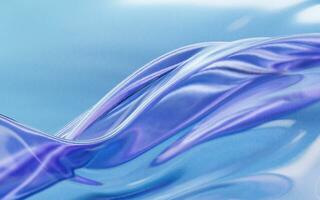 Flowing transparent cloth background, 3d rendering. photo