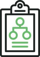 Flow Chart Icon Image. vector