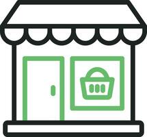 Grocery Store Icon Image. vector