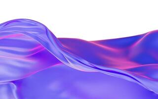 Smooth wave cloth background, 3d rendering. photo