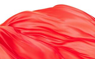 Smooth wave cloth background, 3d rendering. photo