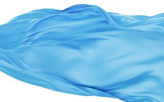 Smooth wave cloth background, 3d rendering. photo