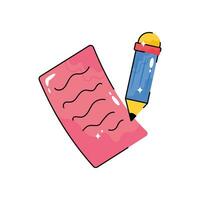 Writing doodle vector Colorful  Sticker. EPS 10 file