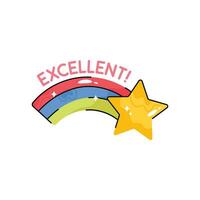 Excellent doodle vector Colorful  Sticker. EPS 10 file