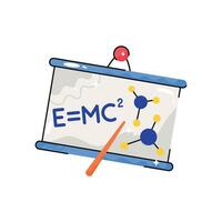 Physics formula doodle vector Colorful  Sticker. EPS 10 file