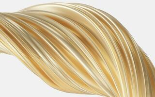 Abstract flowing curve lines, 3d rendering. photo