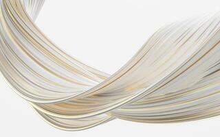 Abstract flowing curve lines, 3d rendering. photo