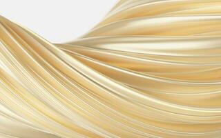 Abstract flowing curve lines, 3d rendering. photo